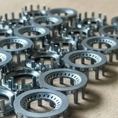 Batch of aerospace-grade rings, ready for inspection and assembly.